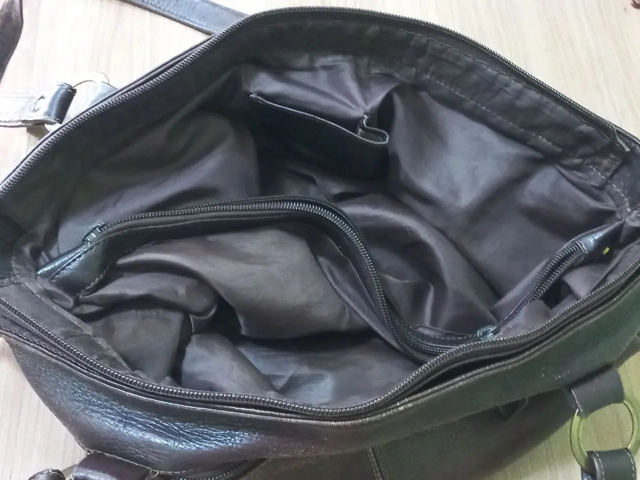 Bolsa feminina colombiana em couro - Em bom estado - Foto 3