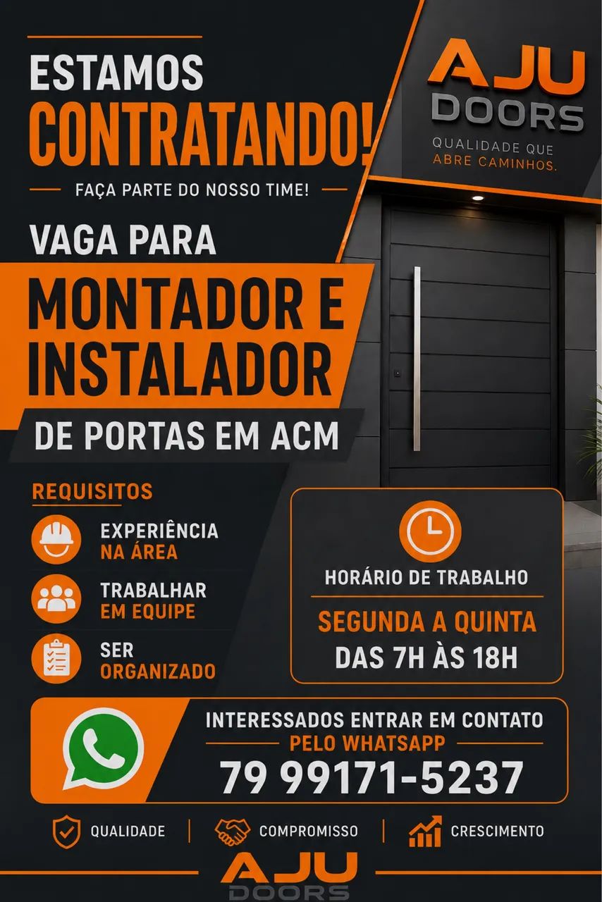 Montador e Instalador de ACM. 
