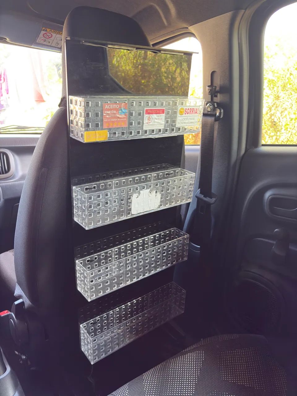 Display para motorista de aplicativo montar sua loja no carro 