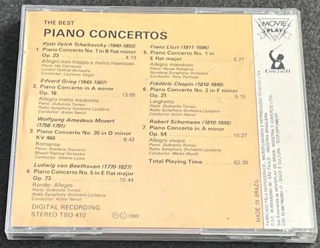 CD - The Best Piano Concertos - Foto 3