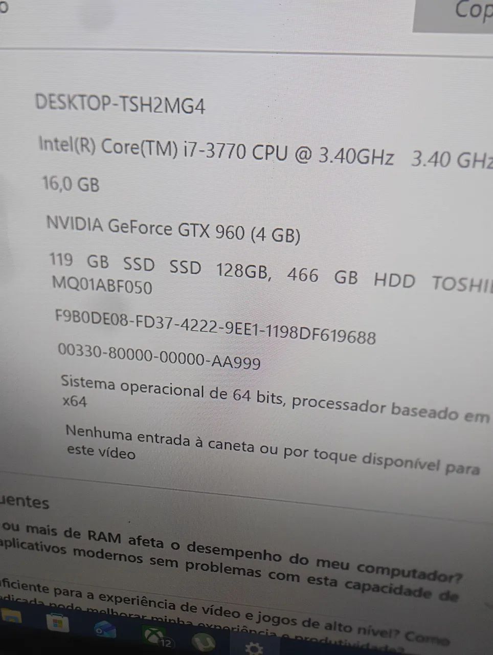 PC gamer i7 3770 GTX 960 4gb - Foto 3