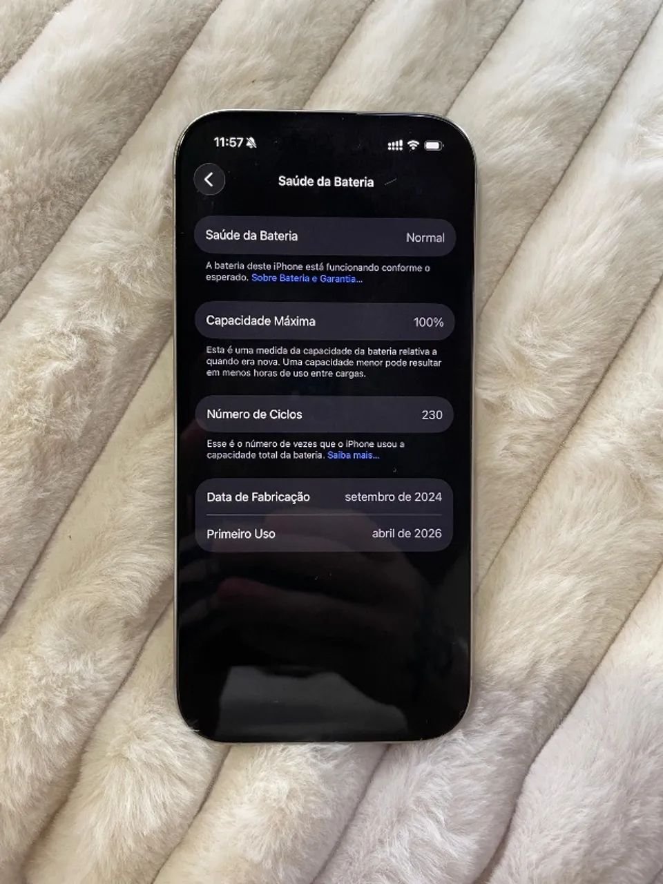 iPhone 16 Pro Novo bateria 100% - Foto 3