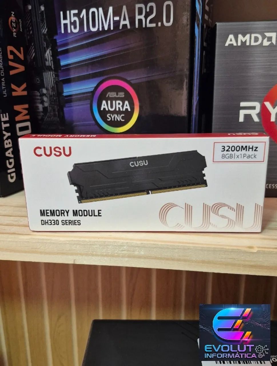 Memória RAM DDR4 8GB nova, lacrada, com garantia!