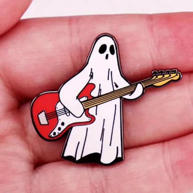 Broche Fantasma Guitarrista Pin De Lapela Wow!!! - Foto 2