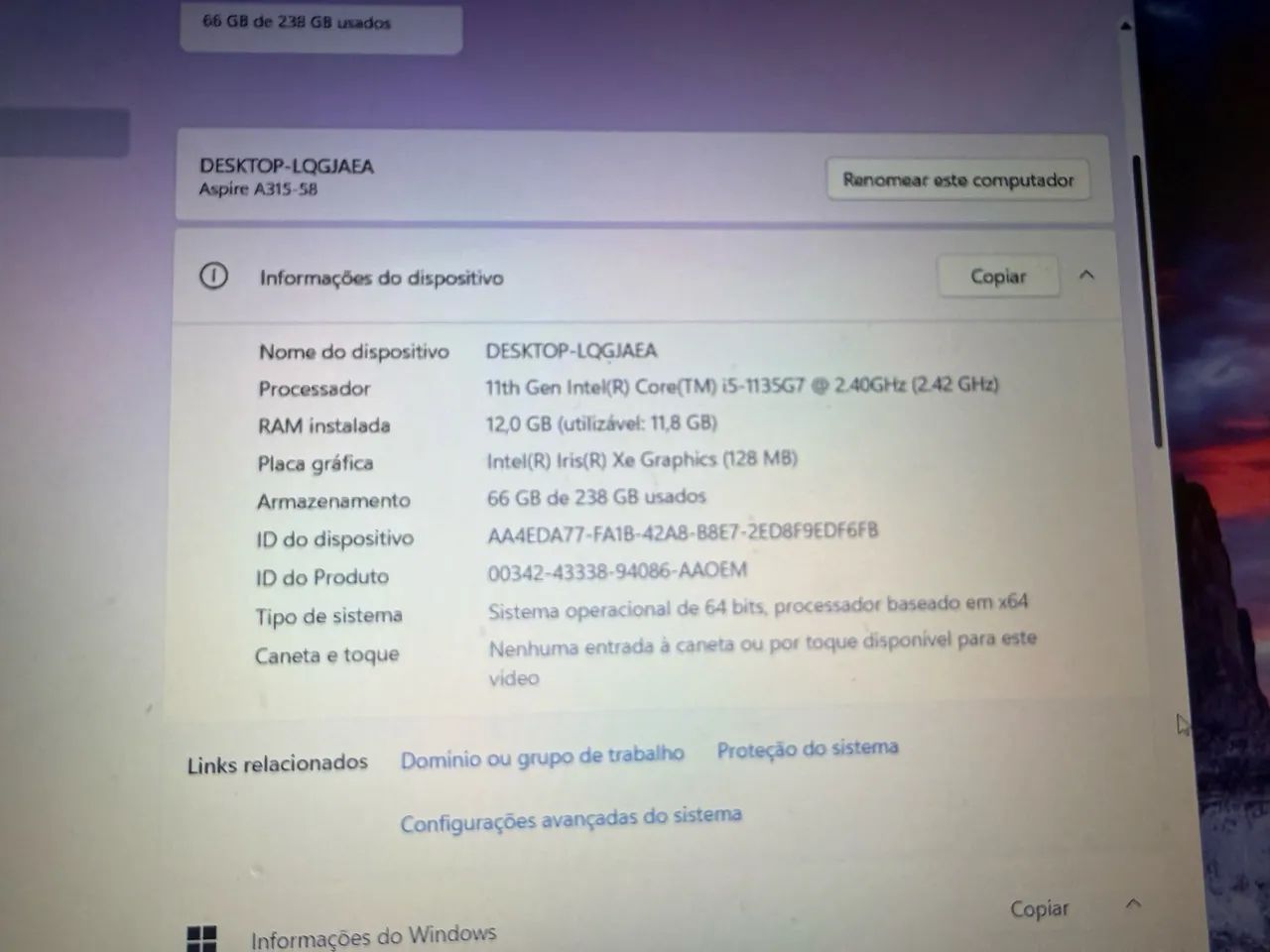 Notebook Aspire 3 i5 - Foto 4