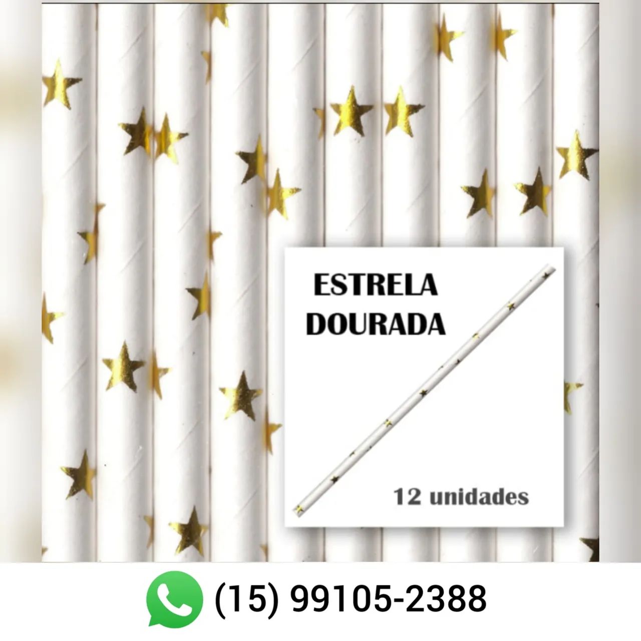 Canudos de papel para topo de bolo  - Foto 3