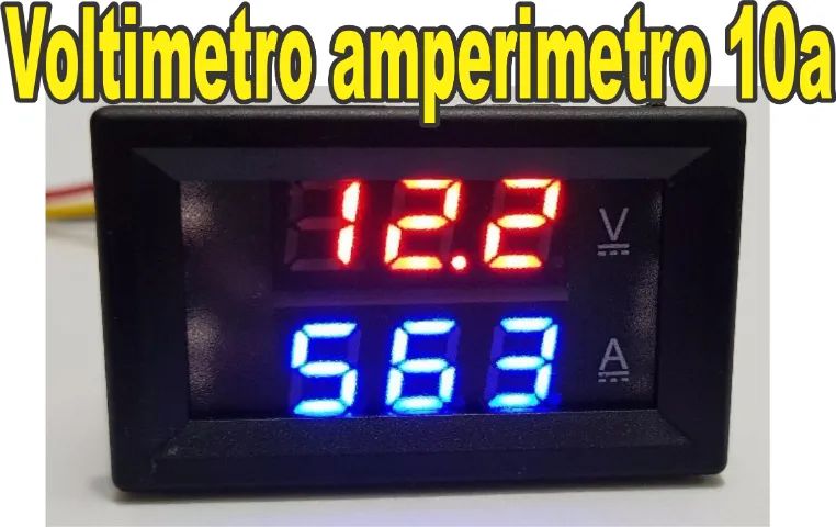  Voltímetro digital  Amperímetro 0-100v 10a 