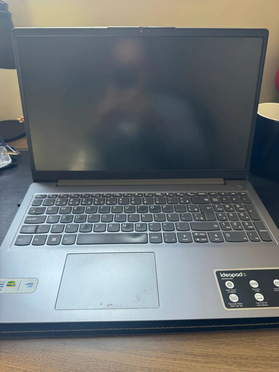 Notebook Lenovo IdeaPad 3i i7 11ª Geração 12GB RAM SSD 256GB