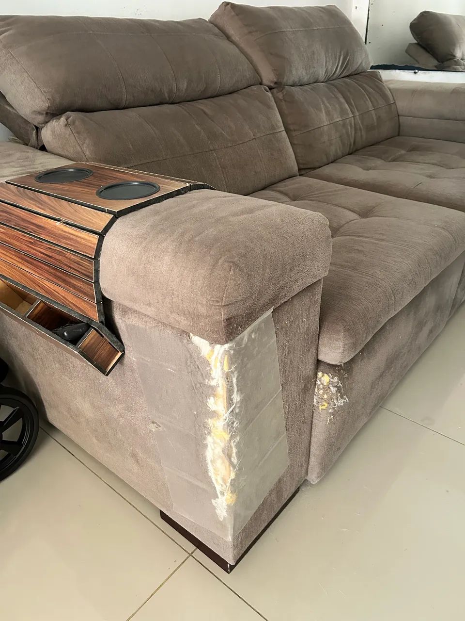 Sofá rattan 3 lugares  - Foto 4