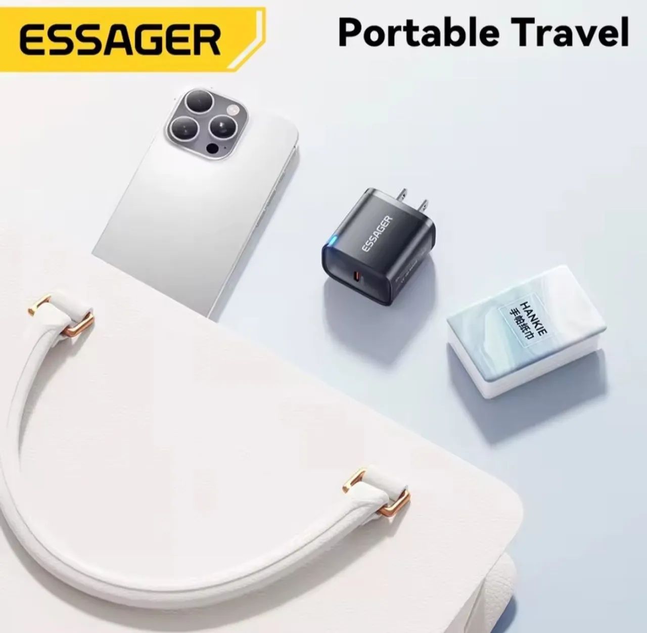 Carregador Rápido Essager Pd 30w Usb-c 30w P<br><br>iPhone / Android - Foto 3