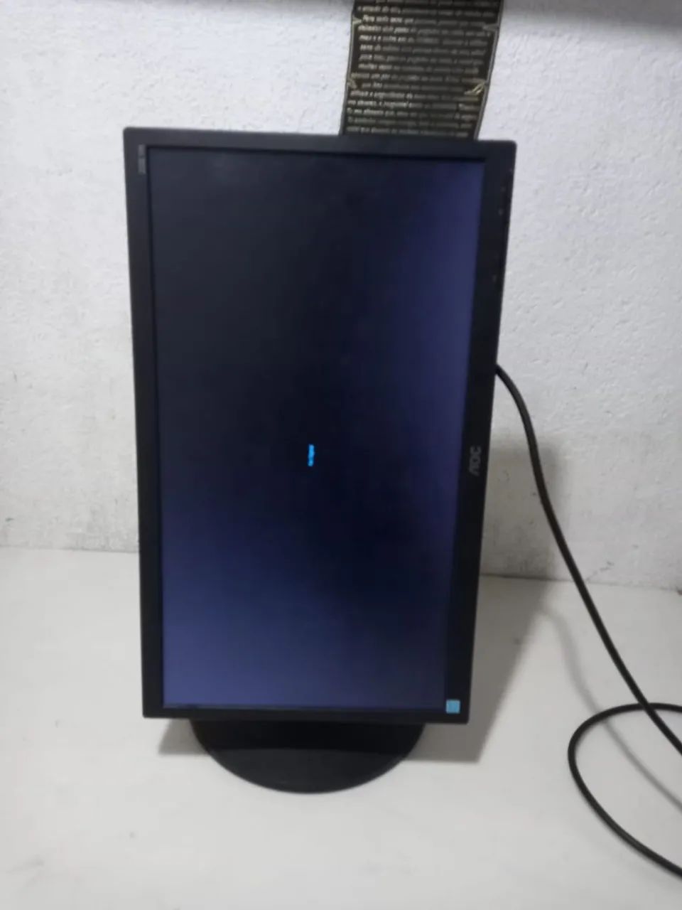 Monitor aoc 20 polegadas led entradas hdmi e vga giratório usado!!! - Foto 5