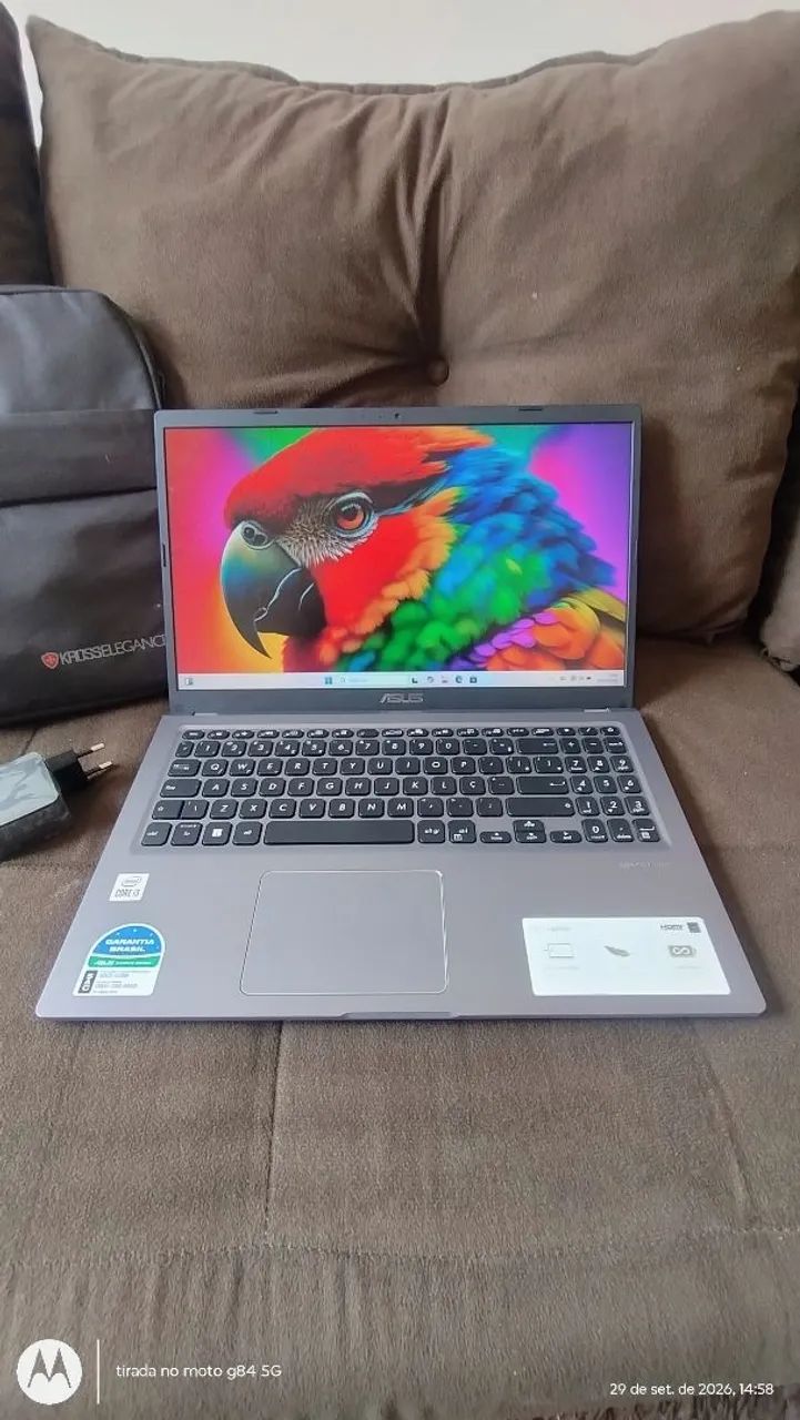 Notebook Asus vivo Book Core i3 10° Geração Acompanhar bolsa de transporte 
