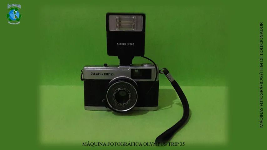 OLYMPUS TRIP 35 コンパクトフィルムカメラ 422049 OLYMPUS TRIP 35, câmera analógica, 35mm, fabricada no Japão. Com
