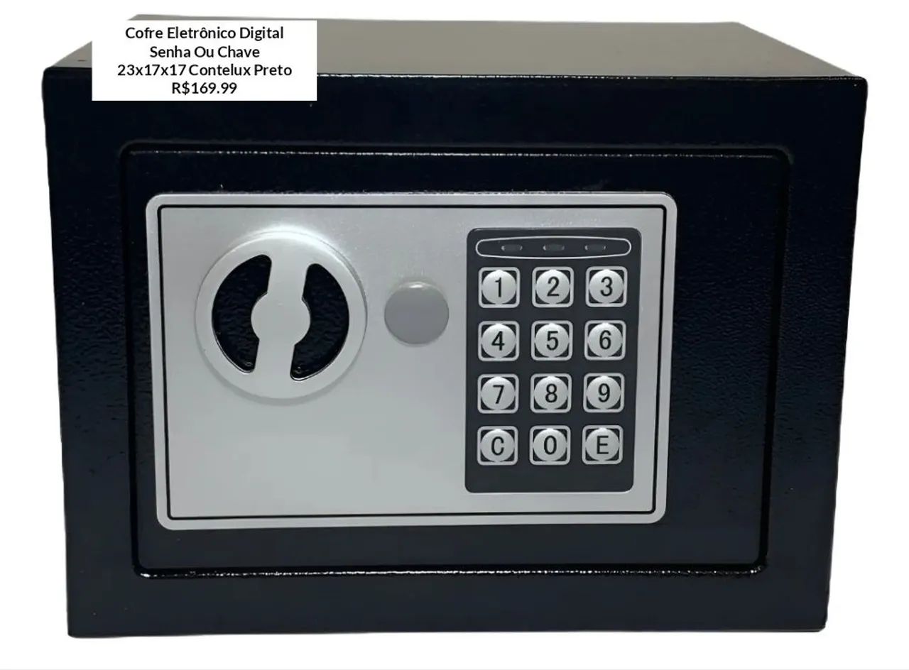 Digital Electronic Safe with Password or Key
23x17x17 Contelux Black