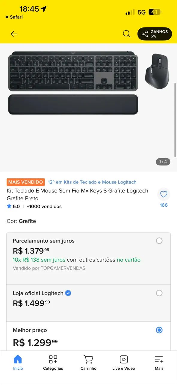 Teclado logitec Key S