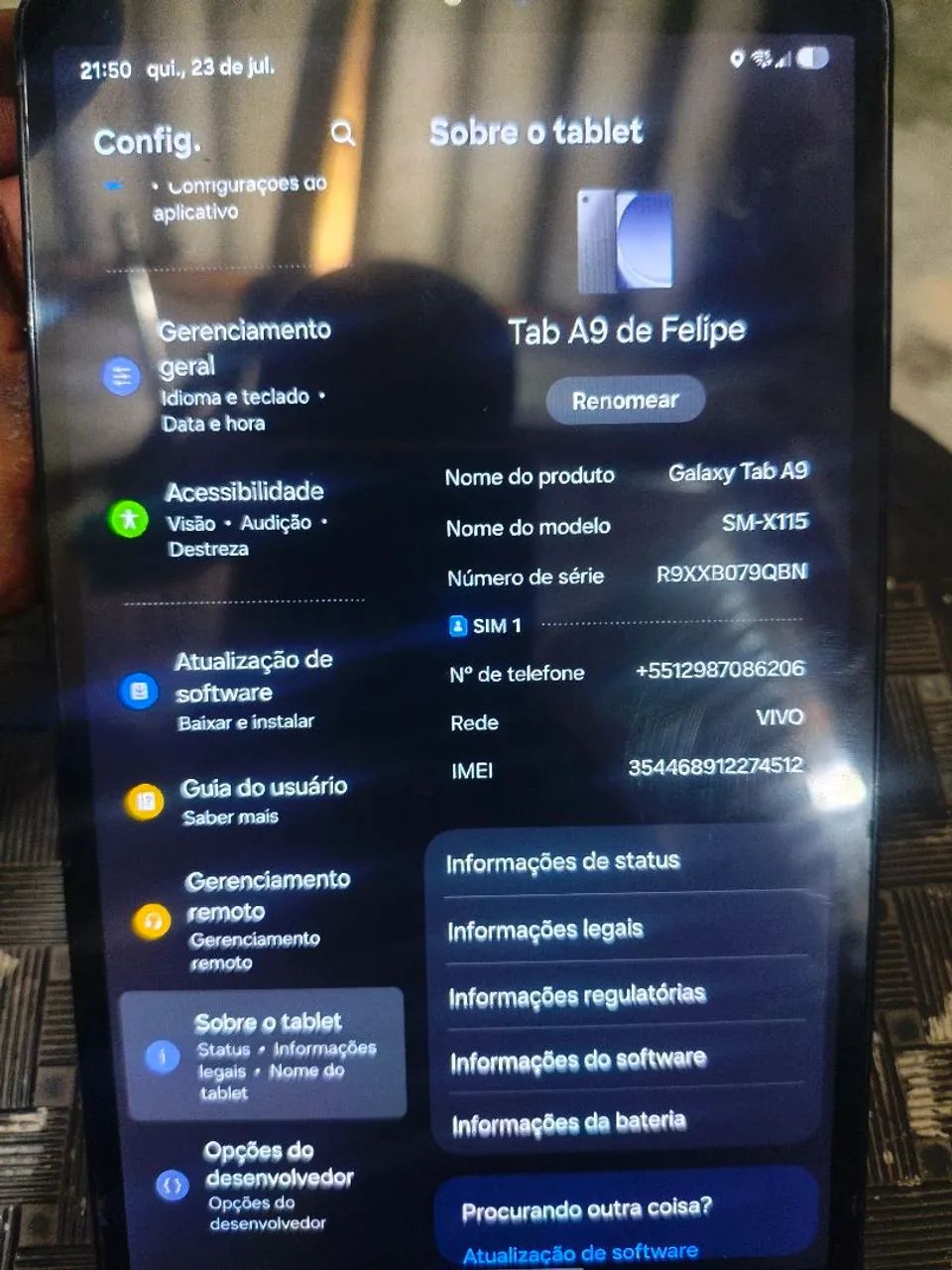TABLET SAMSUNG A9 64G 4G - Foto 3