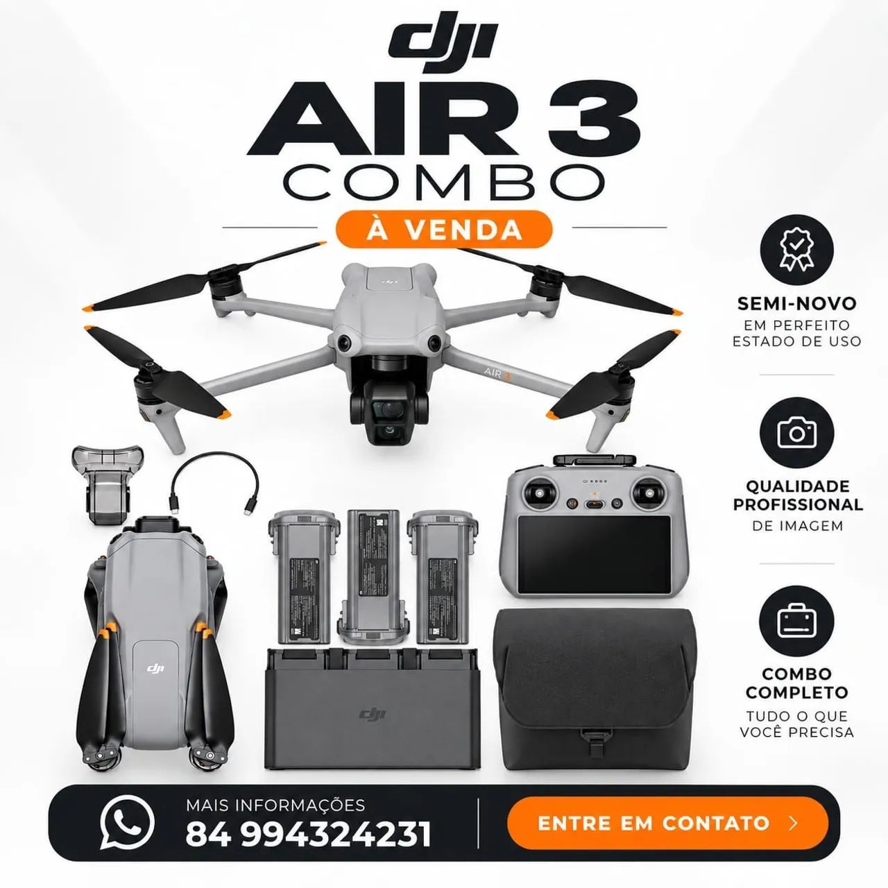 Drone dji air 3 combo 