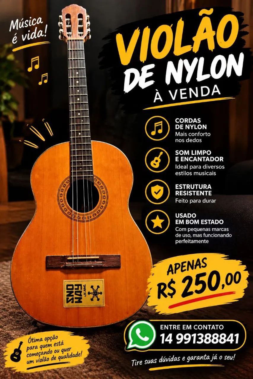 Violão de nylon aGianini