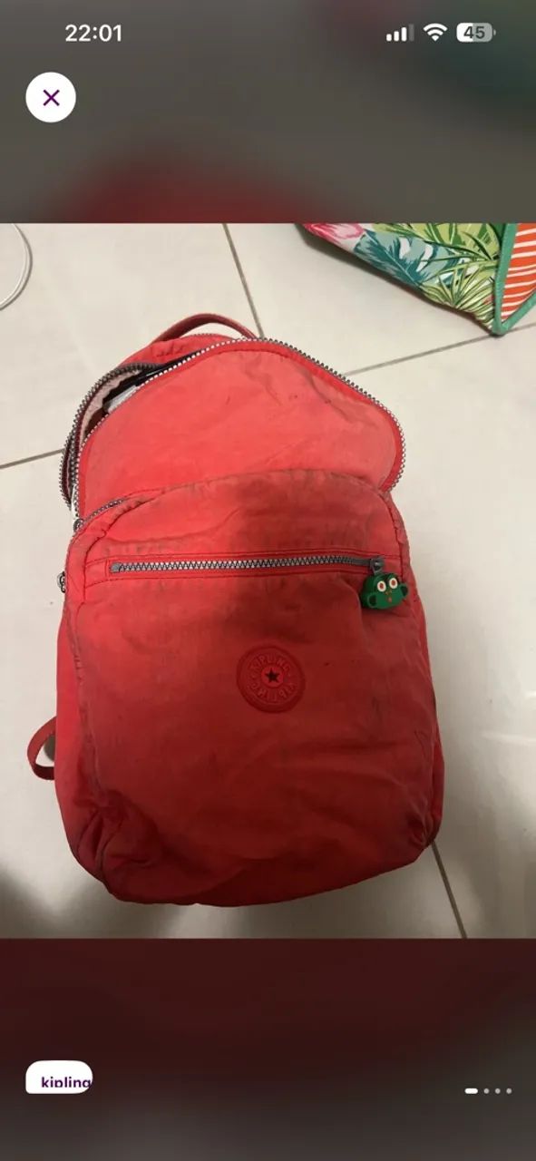 Mochila Kipling rosa