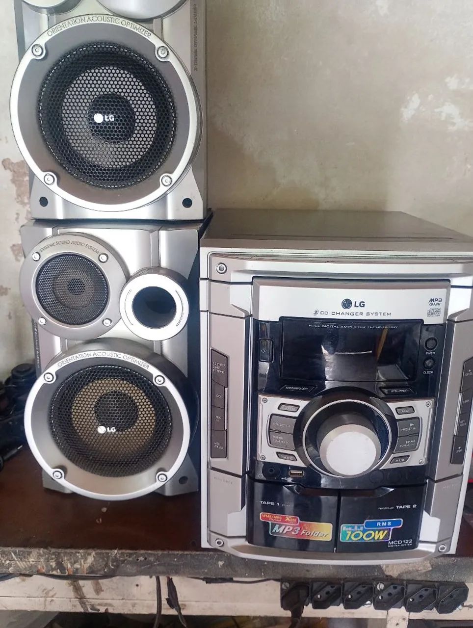 s da Sony com 100 watts de potência com caixa - Aparelhos de Som