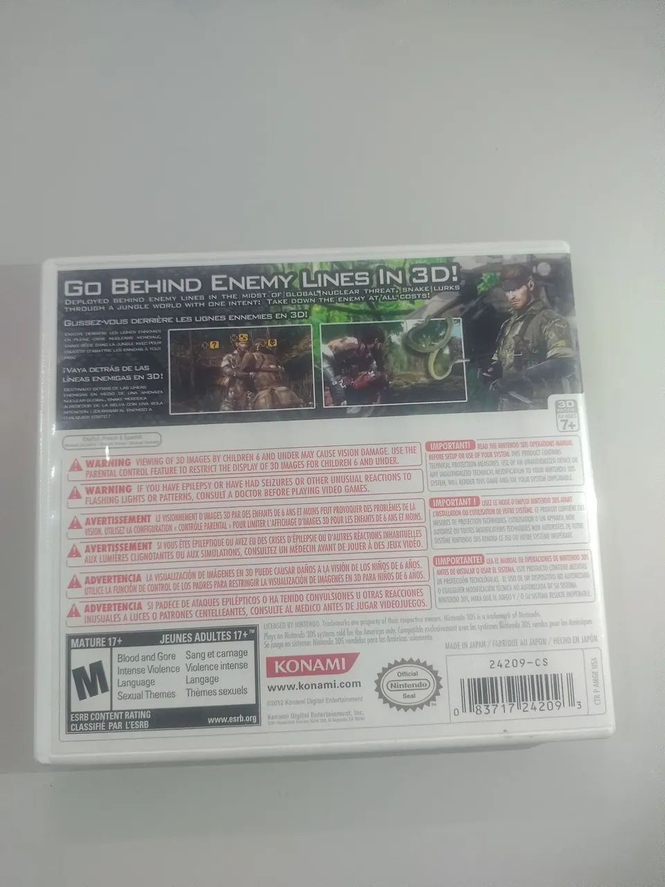 Jogo Metal Gear Solid 3D Snake Ester - Foto 4