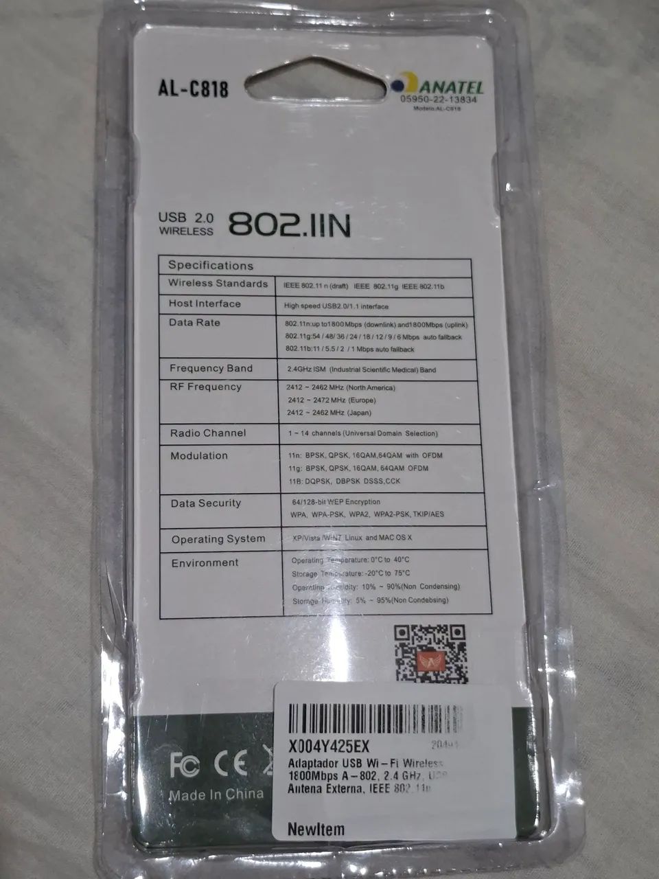 Adaptador USB 2.0 Wireless 802.IIN - Foto 2