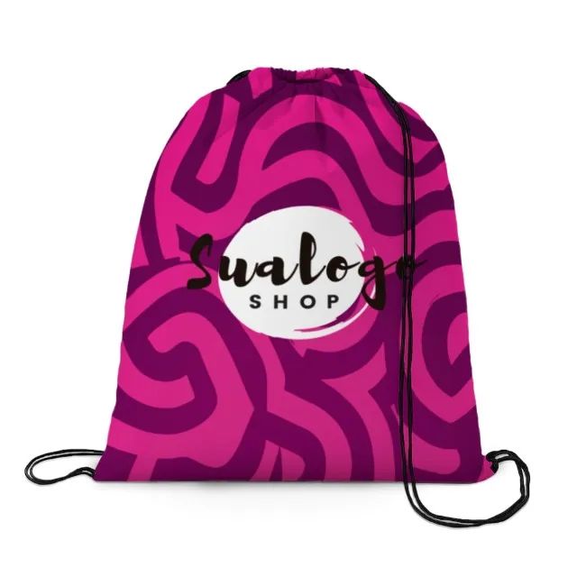 Sacochila de tactel tamanho M - 4×0 personalizada