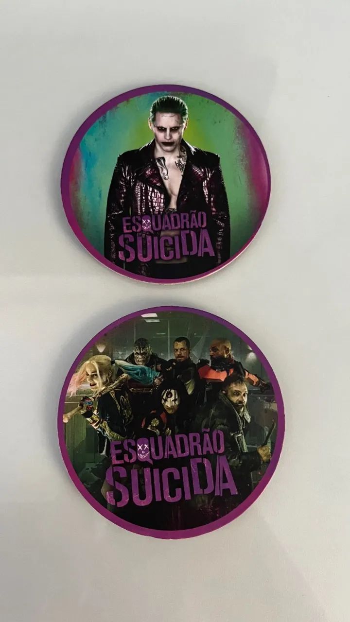 2 Porta-Copos Esquadrão Suicida - Coleção Oficial - Foto 2