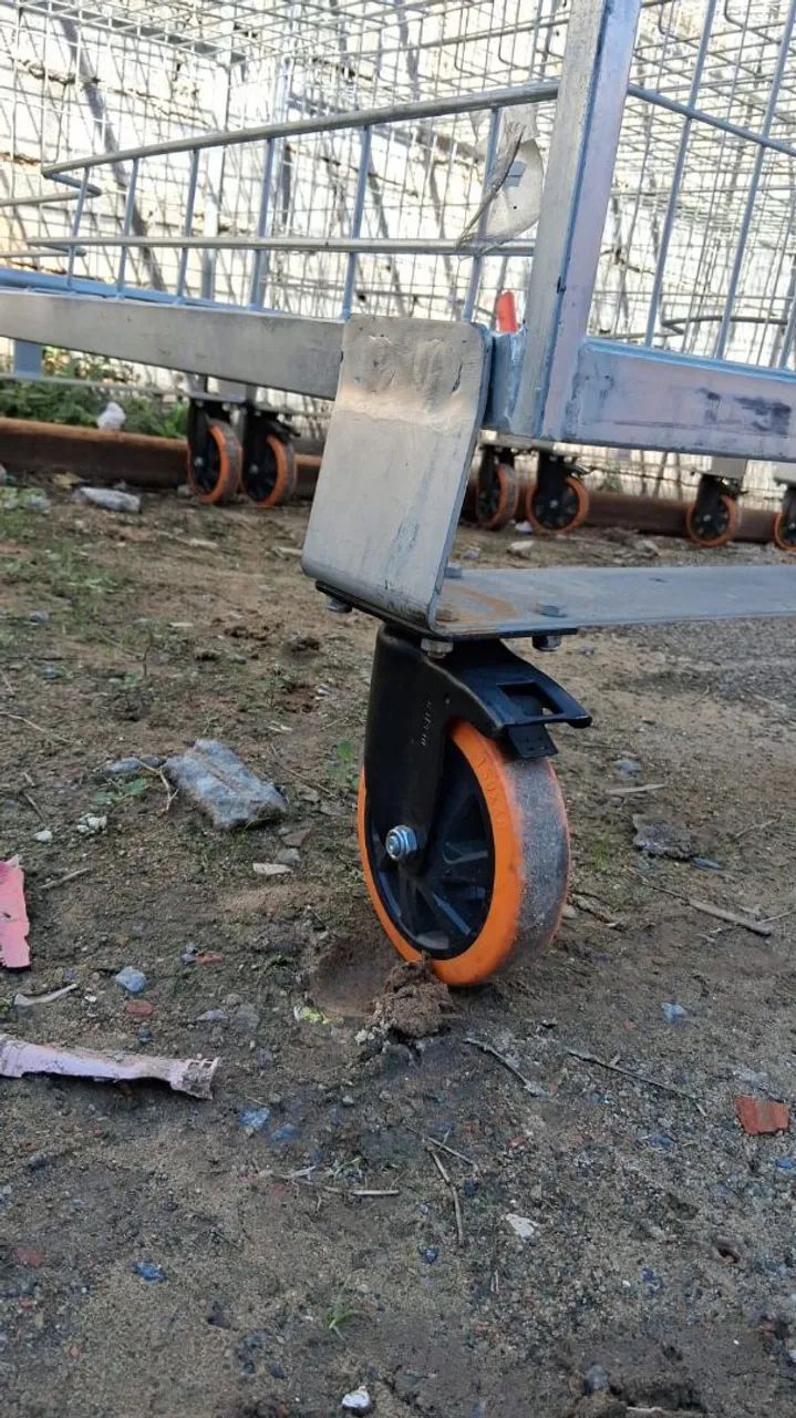 Gaiola de Ferro Industrial com Rodinhas - Reforçada - Foto 3