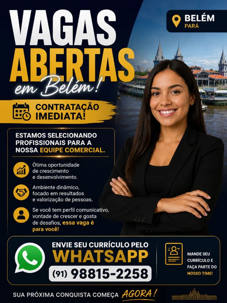 VAGA DE EMPREGO - BELEM/PA