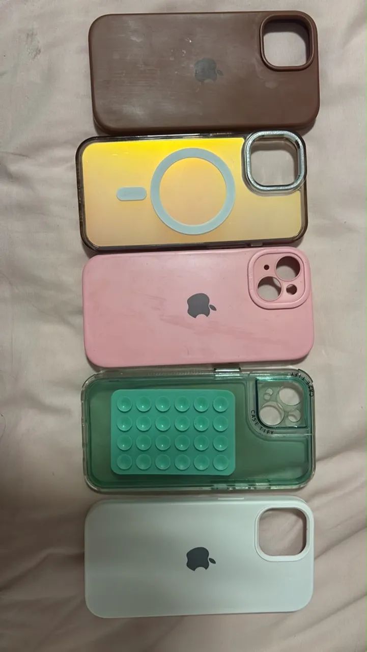 iPhone 15 Verde 128GB + 5 capinhas + cabo original apple  - Foto 3