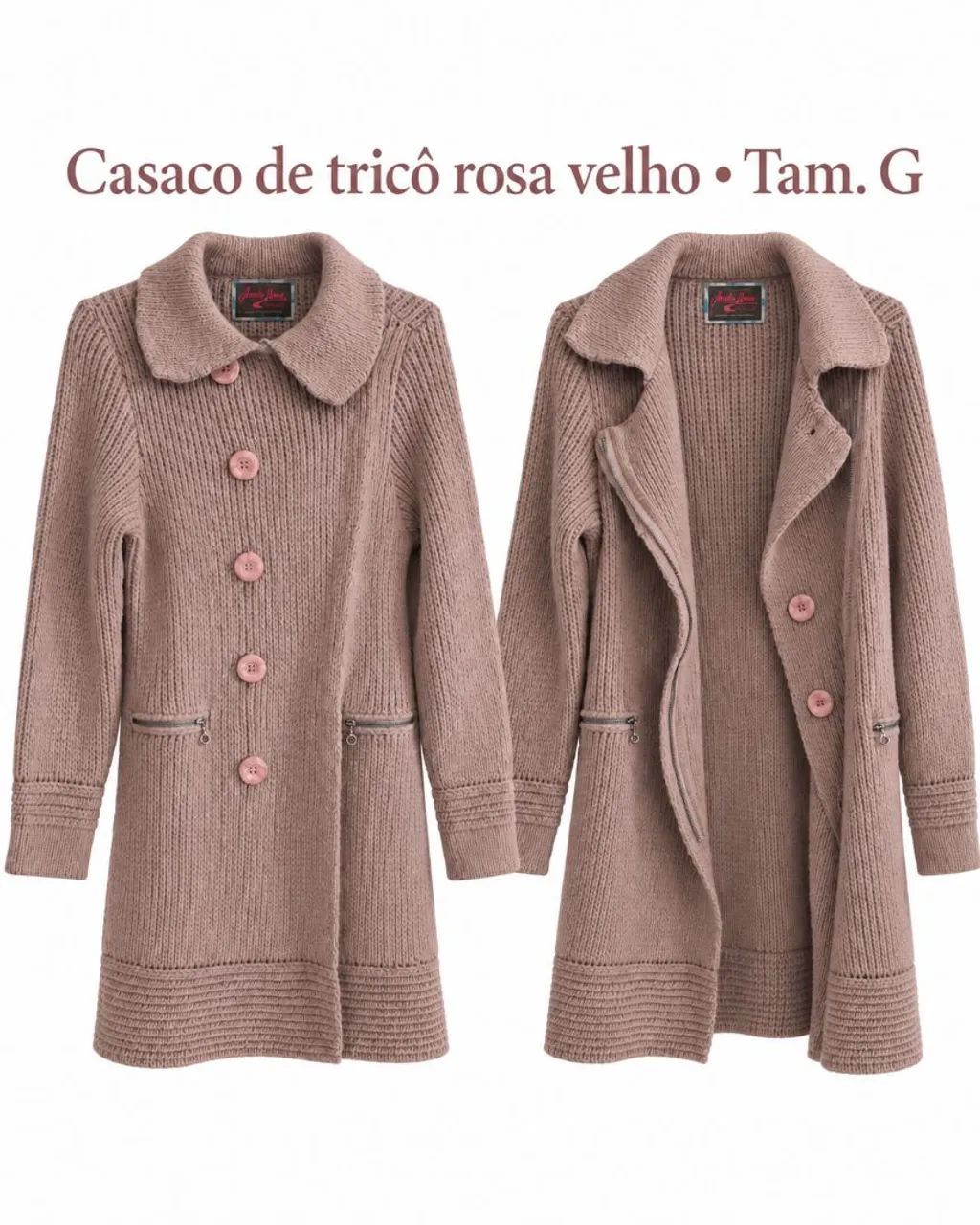 Sobretudo rosa G