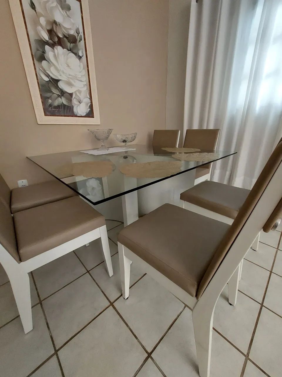 Sala de jantar c 6 cadeiras quadrada.  - Foto 3