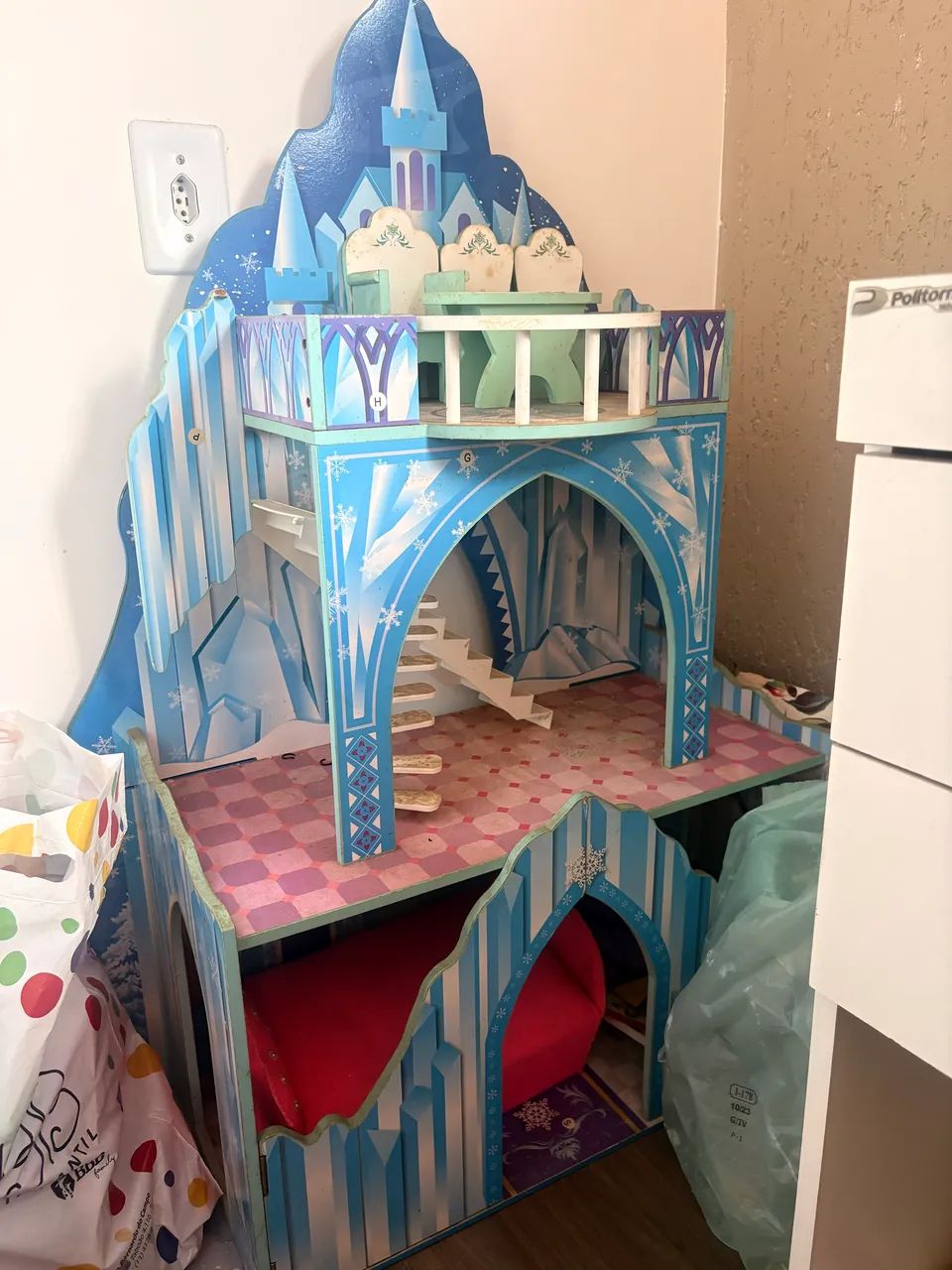 casa de boneca frozen