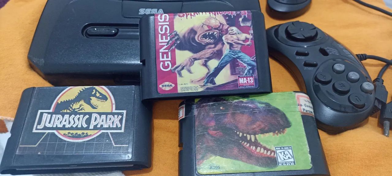 Mega Drive 3 - Mais 2 controles e 3 Jogos - Foto 2