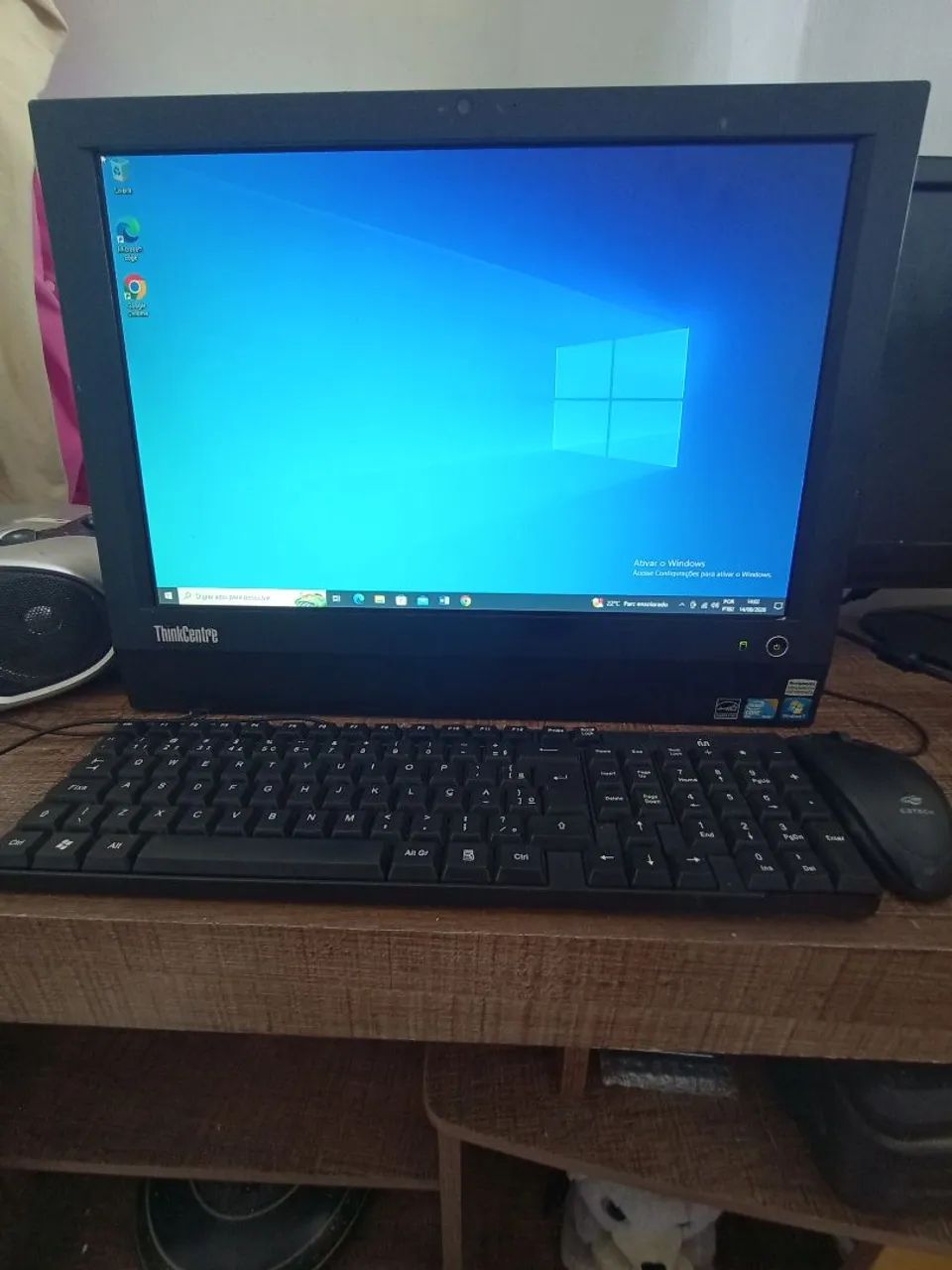 Computador All In One Lenovo Thinkcentre Webcam Wi-fi - tela de 19" + Windows 10  - Foto 5
