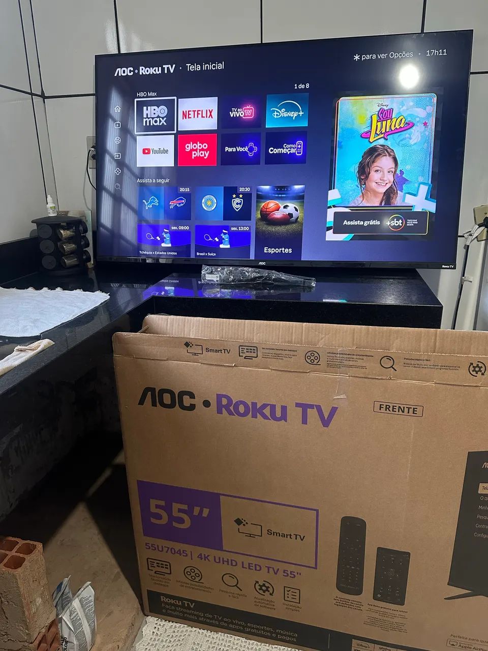 Tv smartv 55 4k caixa 2026 - Foto 4
