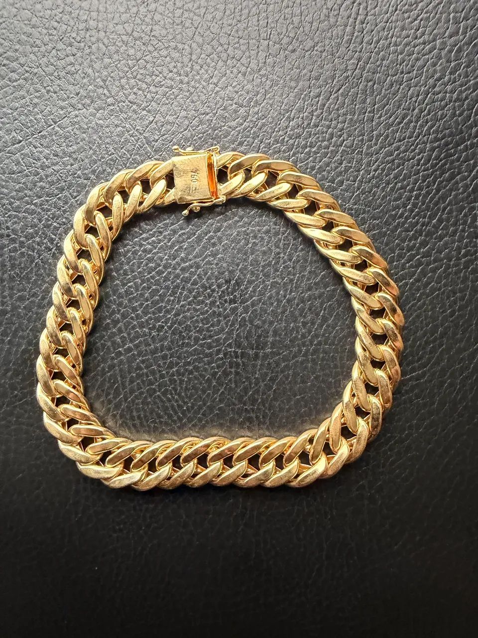 Pulseira de Ouro 17,7 Gm Grumet Duplo 18K  NOVA - Foto 2