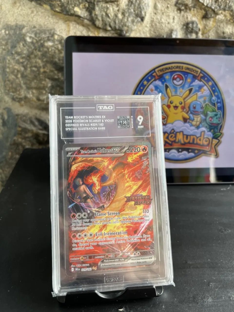 Team Rockets Moltres EX TAG 9 - INGLÊS