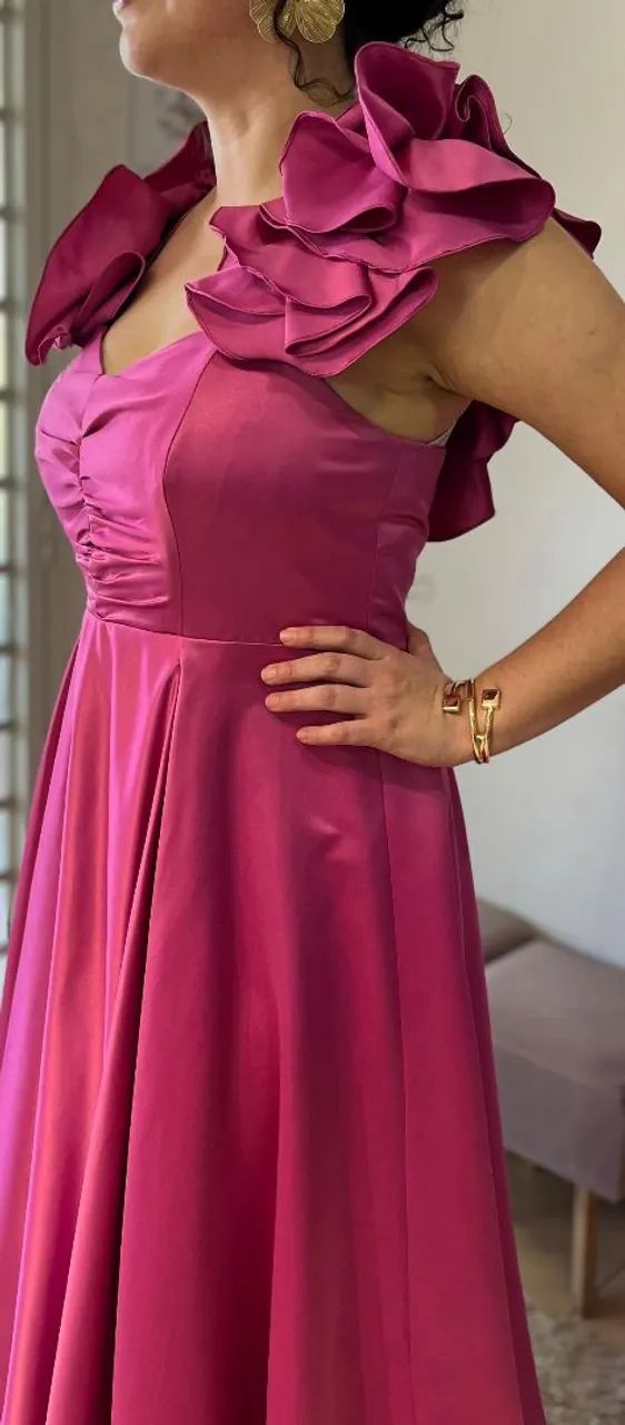 Vestido rosa fúcsia  - Foto 2