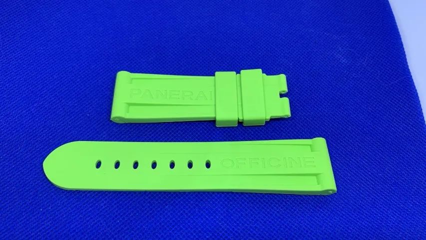 Pulseira para Relogio em Borracha Verde Original Officine Panerai