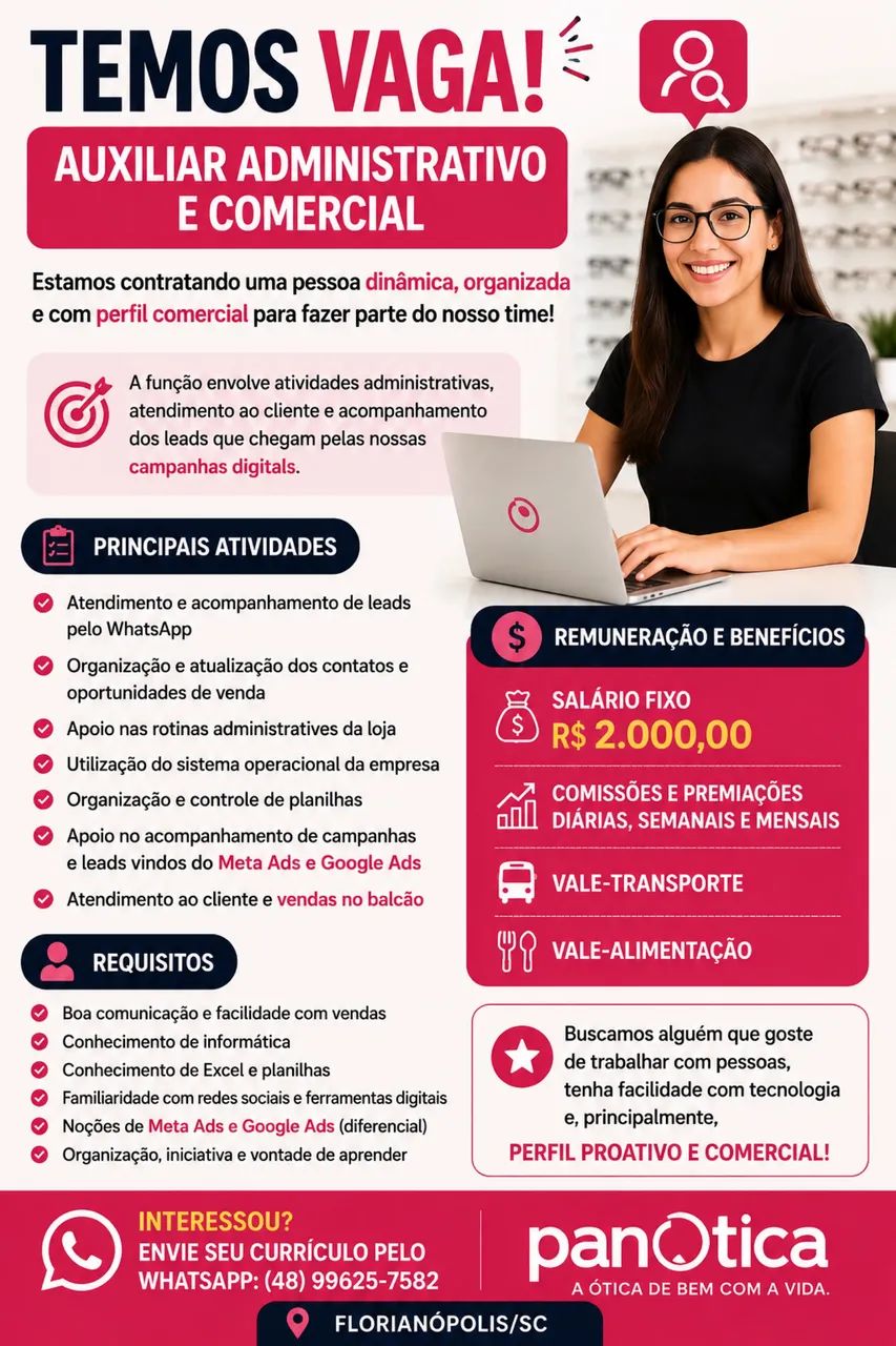 Contrata se auxiliar administrativo 