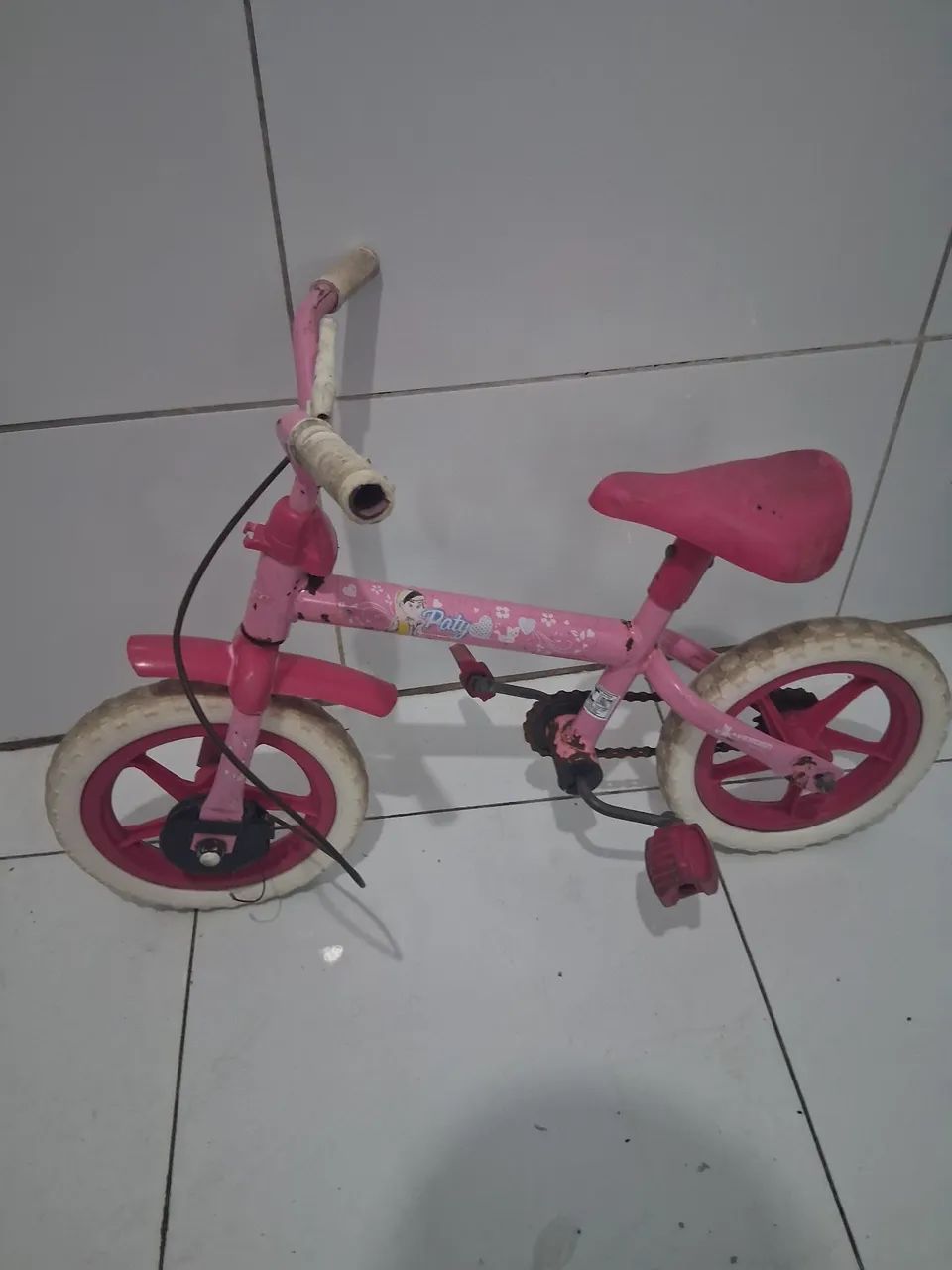Bicicleta infantil aro 12 rosa
