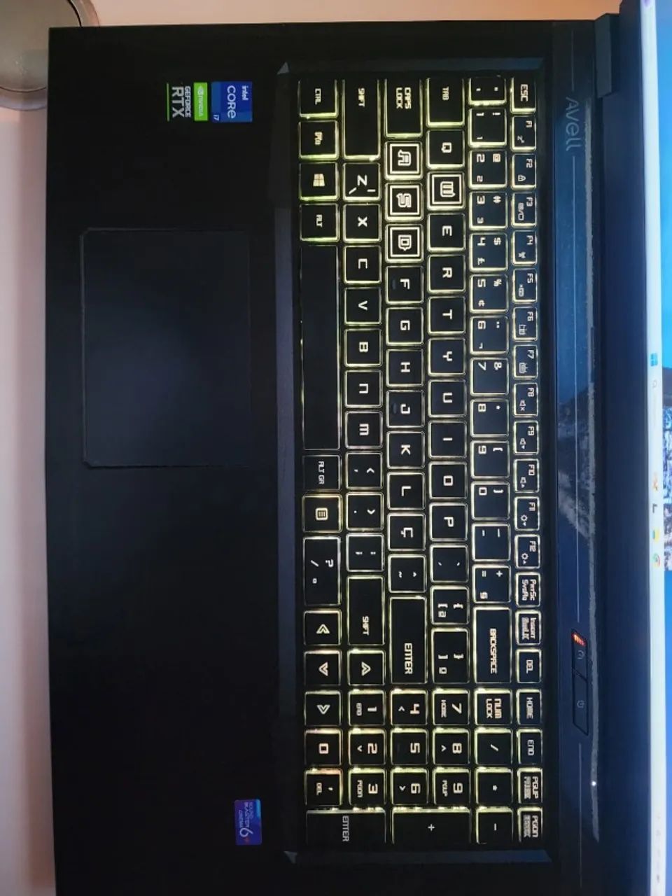 Notebook gamer Avell I7 11° | Painel 100% sRgb QHD 165Hz |RTX 3050+16gb+nvme 500gb - Foto 5