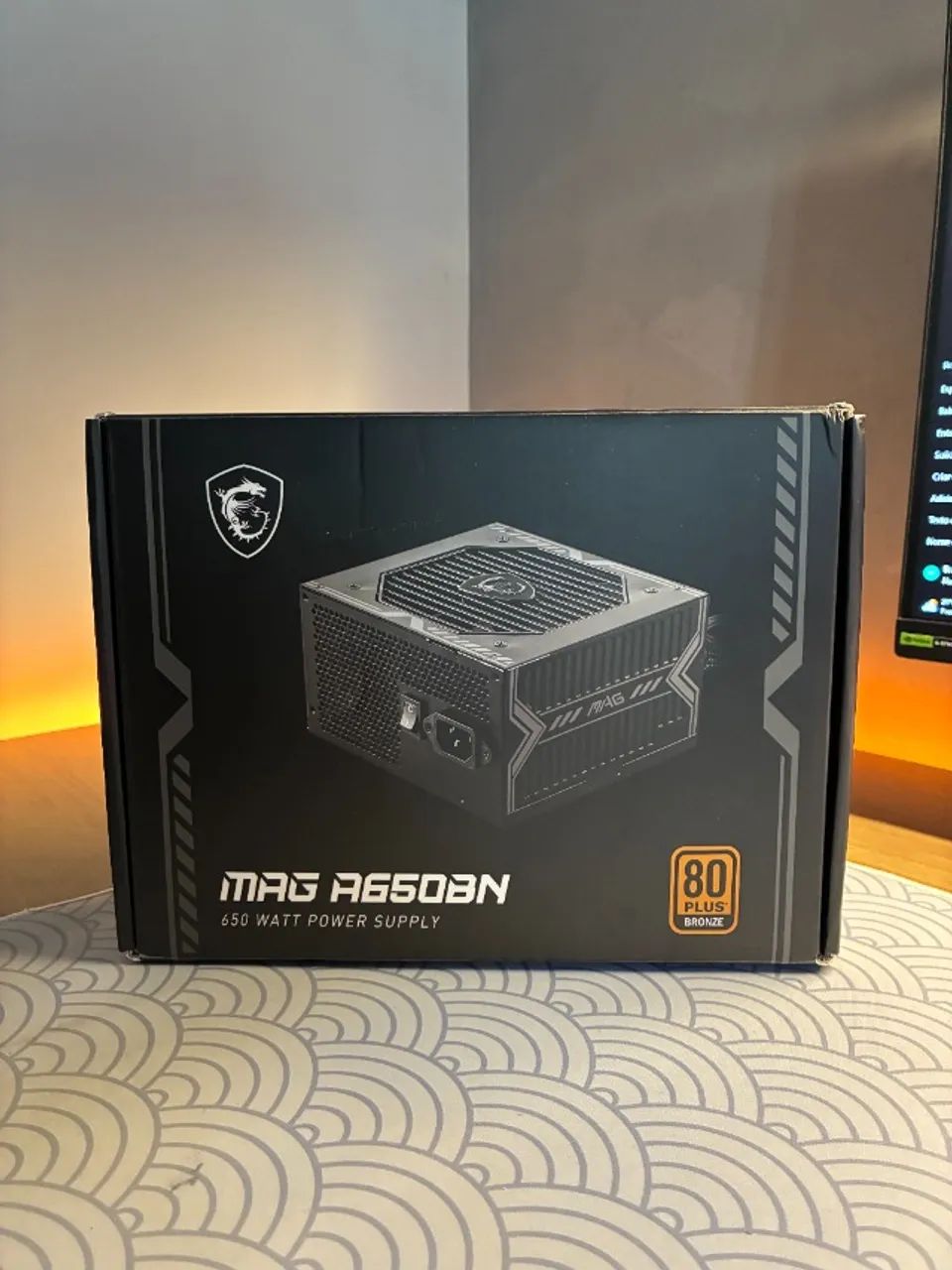 fonte PC MSI MAG 650W, 80 Plus Bronze