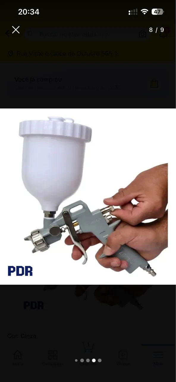 Pistola PDR 530 HVLP 600ml bico 1.3