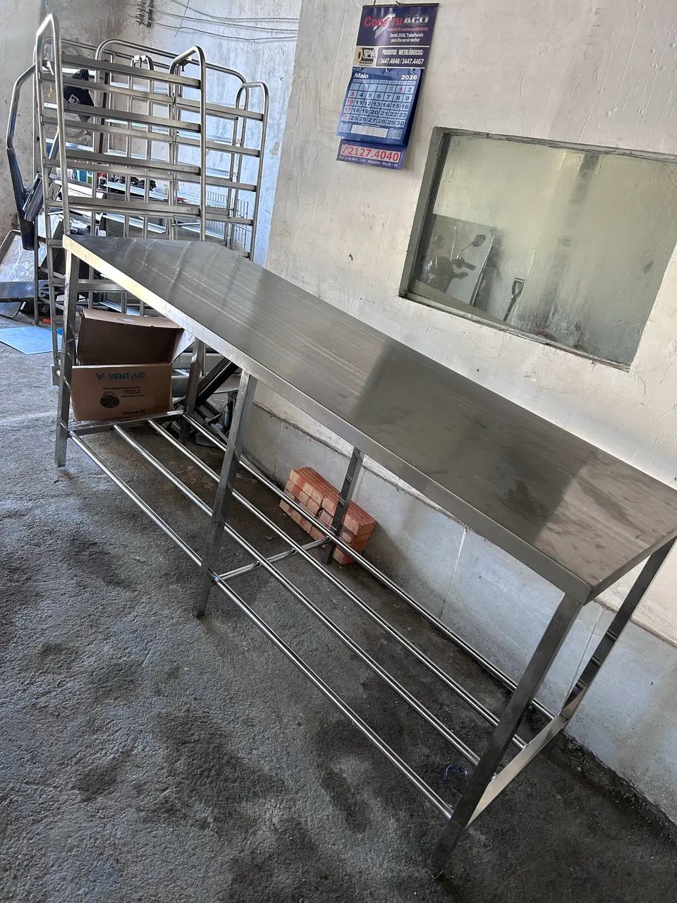  Balcão de inox para cozinha de restaurante  - Foto 2
