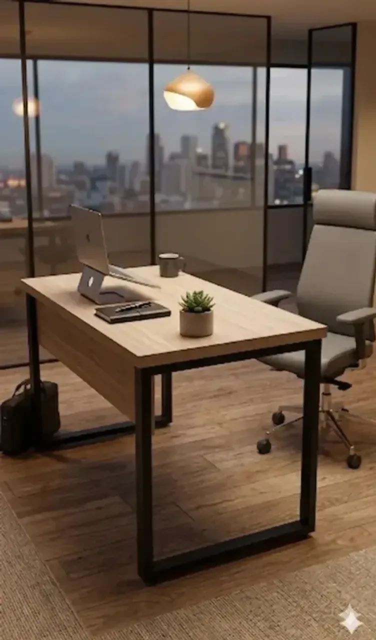 Mesa industrial 150x60 para escritórios NOVA