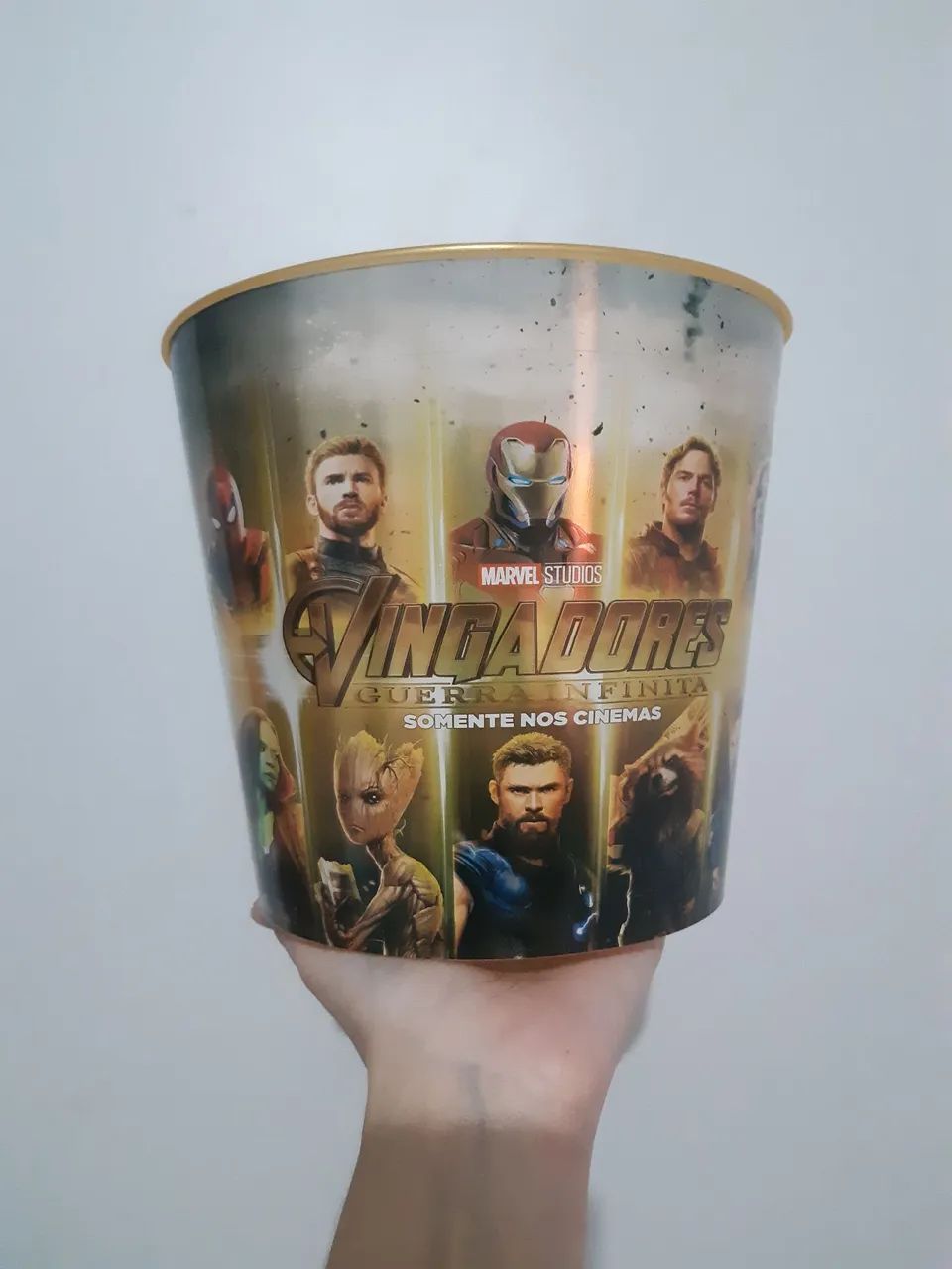 Balde de PipocaVingadores Guerra Infinita Marvel 