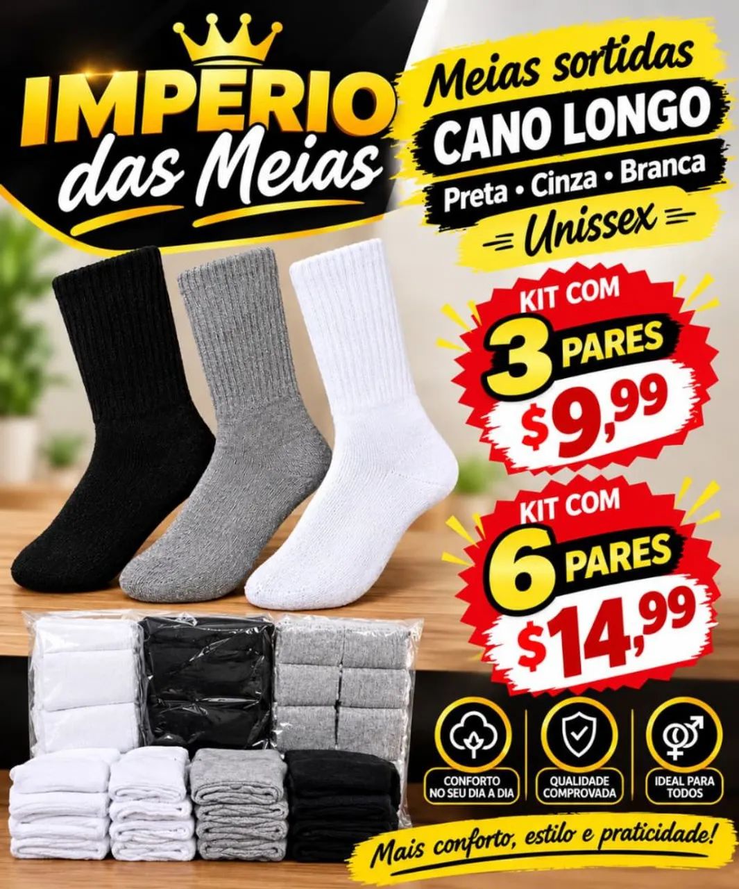 Vendemos Meias no Atacado e Varejo - Foto 2
